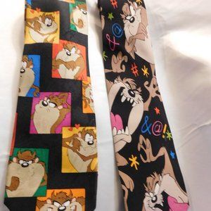 Looney Tunes TAZ Necktie Two Ties